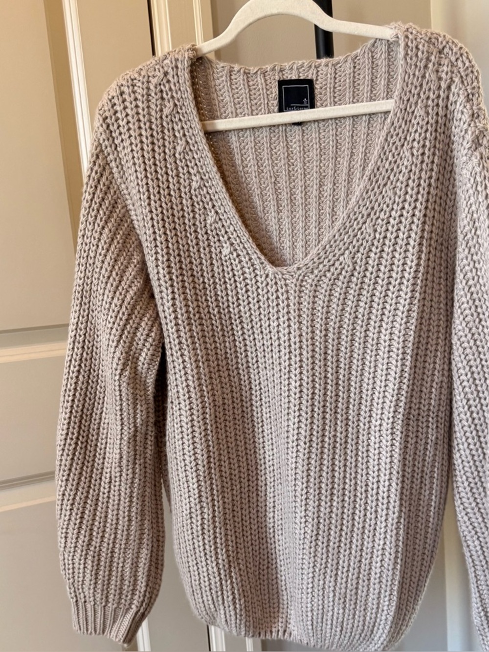 Chunky Knit Sweater Cream Cozy Oversized Neutral Capsule Boho